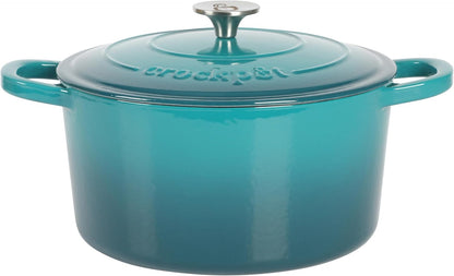 Crock-Pot 3 Quart Enameled Cast Iron Dutch Oven – Aqua Classic C171