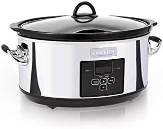 Crock-Pot 7 Quart Programmable Slow Cooker – Polished Platinum Signature C128