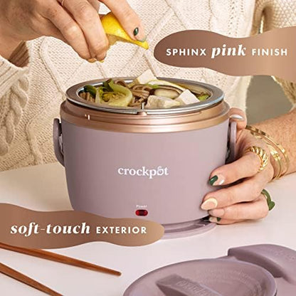 Crock-Pot Electric Lunch Box Food Warmer 20oz – Blush Pink Select C129