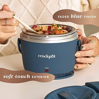 Crock-Pot Electric Lunch Box Food Warmer 20oz – Faded Blue Select C113