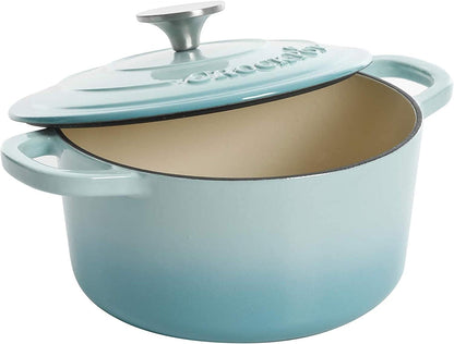 Crock-Pot 3 Quart Enameled Cast Iron Dutch Oven – Aqua Classic C171