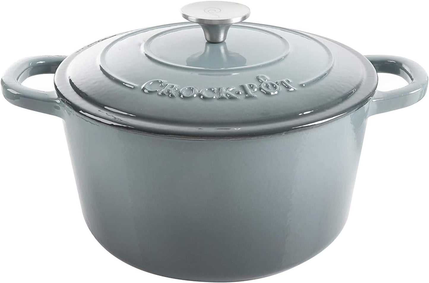 Crock-Pot 3 Quart Enameled Cast Iron Dutch Oven – Aqua Classic C171